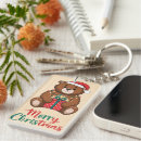 Search for cute holiday rectangular key rings Merry christmas