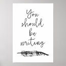 Search for writing posters Black and white