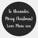 Search for black text stickers Script