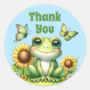 Search for frog thank you stickers Cute