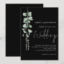 Search for black and sage wedding invitations Minimalist