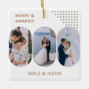 Search for husband and wife christmas tree decorations Merry and married