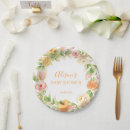 Search for yellow rose paper plates Bridal shower
