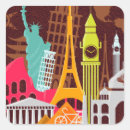 Search for monuments stickers Europe