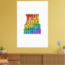 Search for gay pride canvas prints Queer