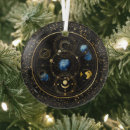 Search for gold moons christmas tree decorations Blue