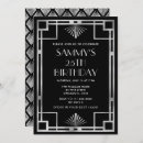Search for silver art deco invitations Roaring twenties