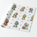Search for frog wrapping paper Xmas