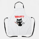 Search for cat doodle aprons Cat with book