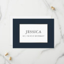 Search for navy blue bridesmaid cards Elegant