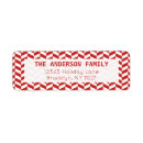 Search for red chevron return address labels Simple