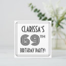 Search for 69th birthday invitations Stylish
