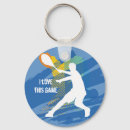 Search for love tennis key rings Player