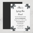 Search for tying the knot bridal shower invitations Typography simple minimal chic