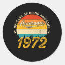 Search for 1972 stickers Birthday