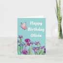 Search for blue iris birthday cards Floral