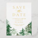 Search for forest save the dates Watercolor