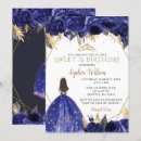 Search for royal blue sweet 16 invitations Glitter