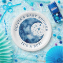 Search for moon baby shower plates Whimsical