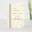 Search for sister in law birthday cards Modern