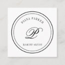 Search for monogram logo business cards Consultant