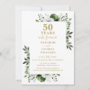 Search for golden wedding anniversary invitations Floral