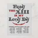 Search for bad luck postcards Friday the 13th
