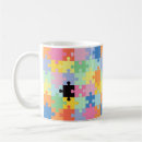 Search for puzzle piece mugs Autism awareness