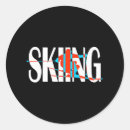 Search for funny skiing stickers Winter
