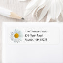 Search for daisy flowers return address labels White