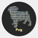 Search for pug silhouettes stickers Dog