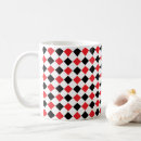 Search for black argyle mugs White