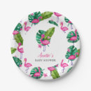 Search for pink flamingo plates Whimsical