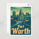Search for fort worth texas postcards Illustration