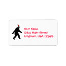 Search for sasquatch return address labels Funny