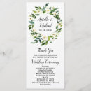 Search for vintage wedding programs Watercolor