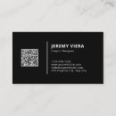Search for black barcode business cards Simple