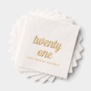 Search for happy 21st birthday napkins Chic