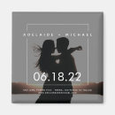 Search for save the date square magnets Typography