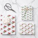 Search for red cardinal wrapping paper Berries