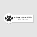 Search for paw print name tags Veterinarian