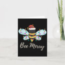 Search for bee merry christmas cards Xmas