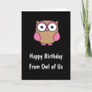 Search for owl bird cards Hoot