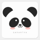 Search for black and white panda stickers Kawaii