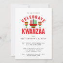Search for kwanzaa invitations Red