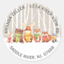 Search for deer in winter stickers Animals