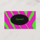 Search for pink zebra business cards Fashion