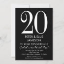 Search for 30th wedding anniversary invitations Black and white