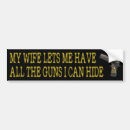 Search for firearms bumper stickers Hunting