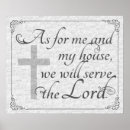 Search for as for me and my house we will serve the lord posters Old testament